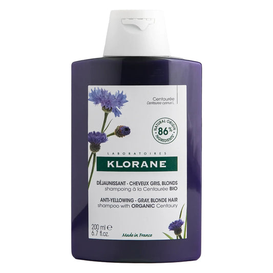 Klorane Anti-Yellow Shampoo with Organic Centaury 200ml