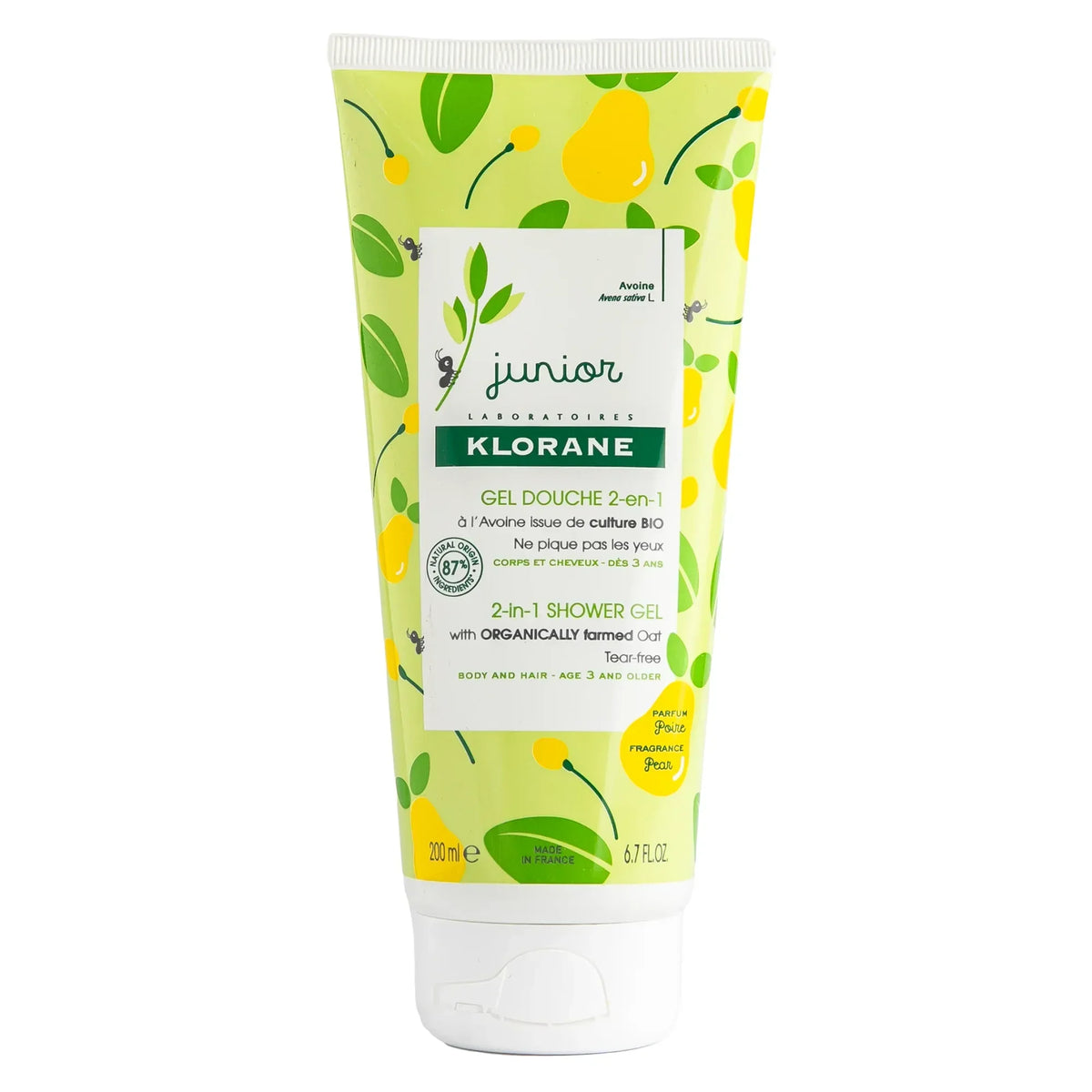 Klorane Junior 2-in-1 Body & Hair Shower Gel 200ml