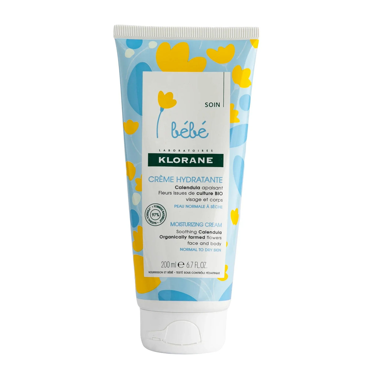Klorane Baby Moisturizing Cream with Vitamins 200ml