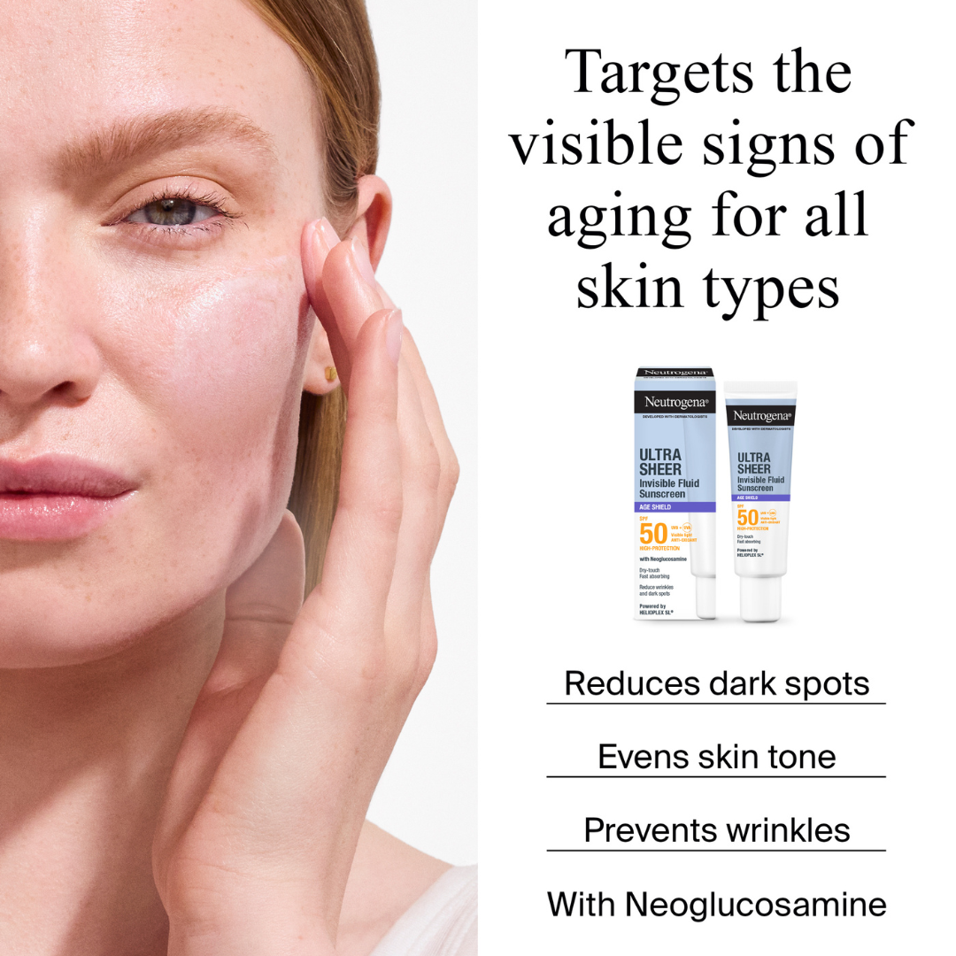 Neutrogena Ultra Sheer – Invisible Fluid Age Shield SPF50 50ml