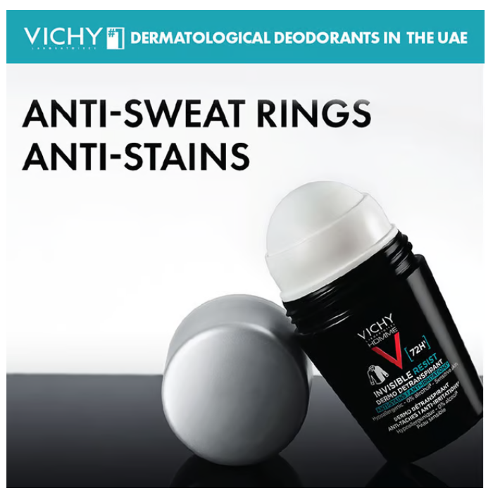 Vichy Deodorant – 72H Invisible Resist for Men 50ml