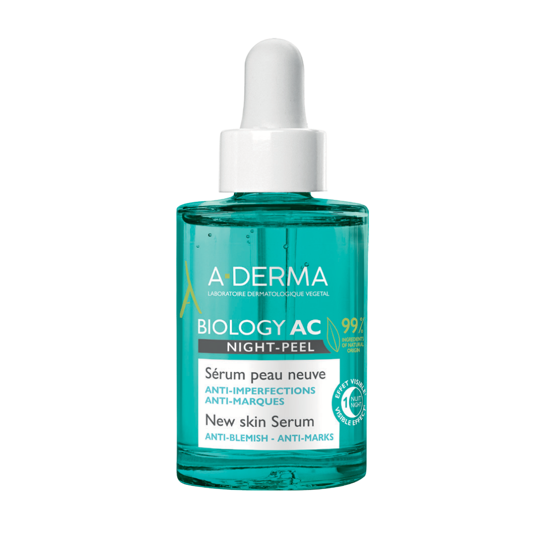A-Derma Biology AC Night Peel Anti-Blemish Serum 30ml