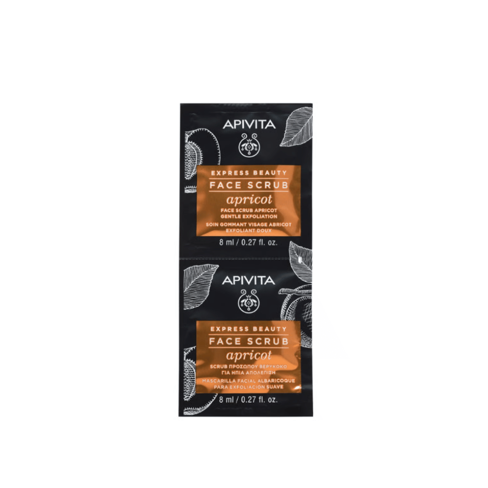 Apivita Express Beauty Face Scrub Apricot 2x8ml (6 Sachets)