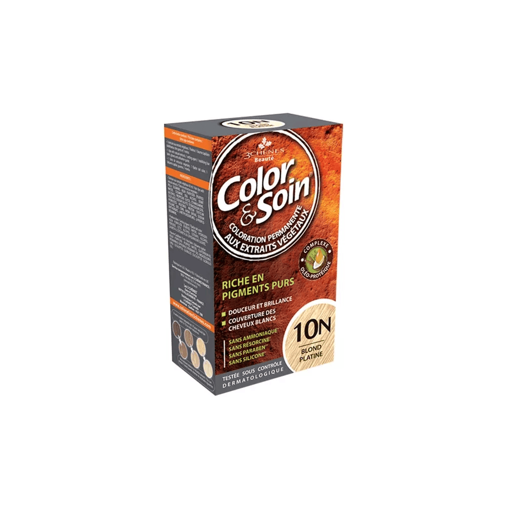 3 Chênes Color & Soin – Permanent Hair Colour 10N Platinum Blonde