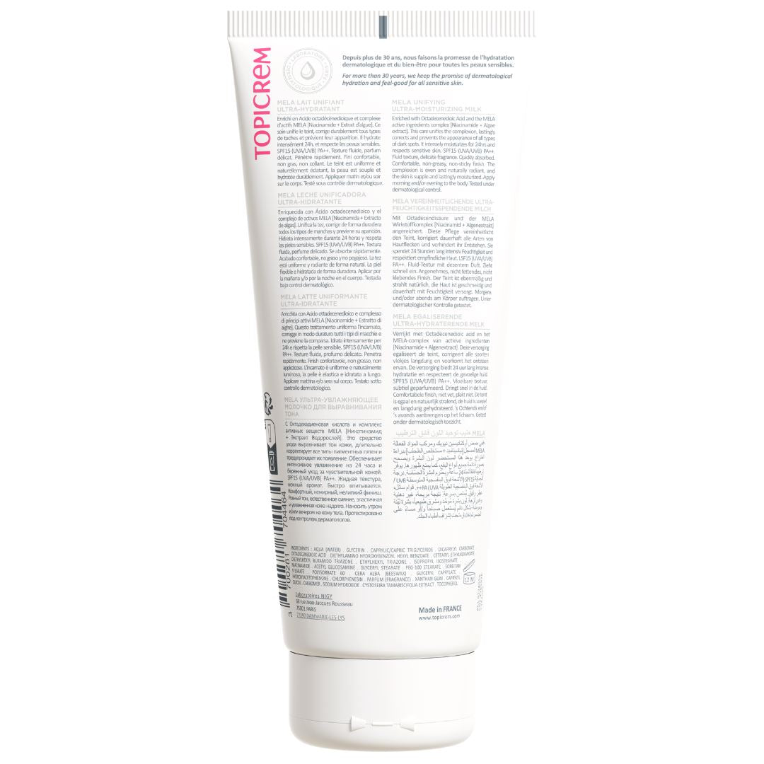 Topicrem Mela Unifying Ultra-Moisturizing Milk SPF15 200ml