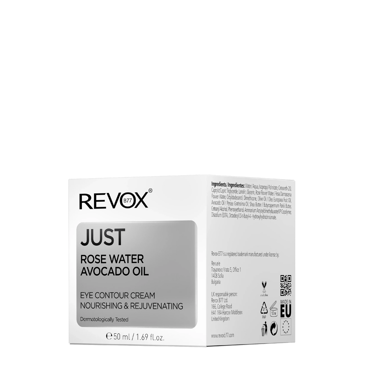 Revox B77 Just – Rose Water & Avocado Oil Eye Contour Cream 50ml