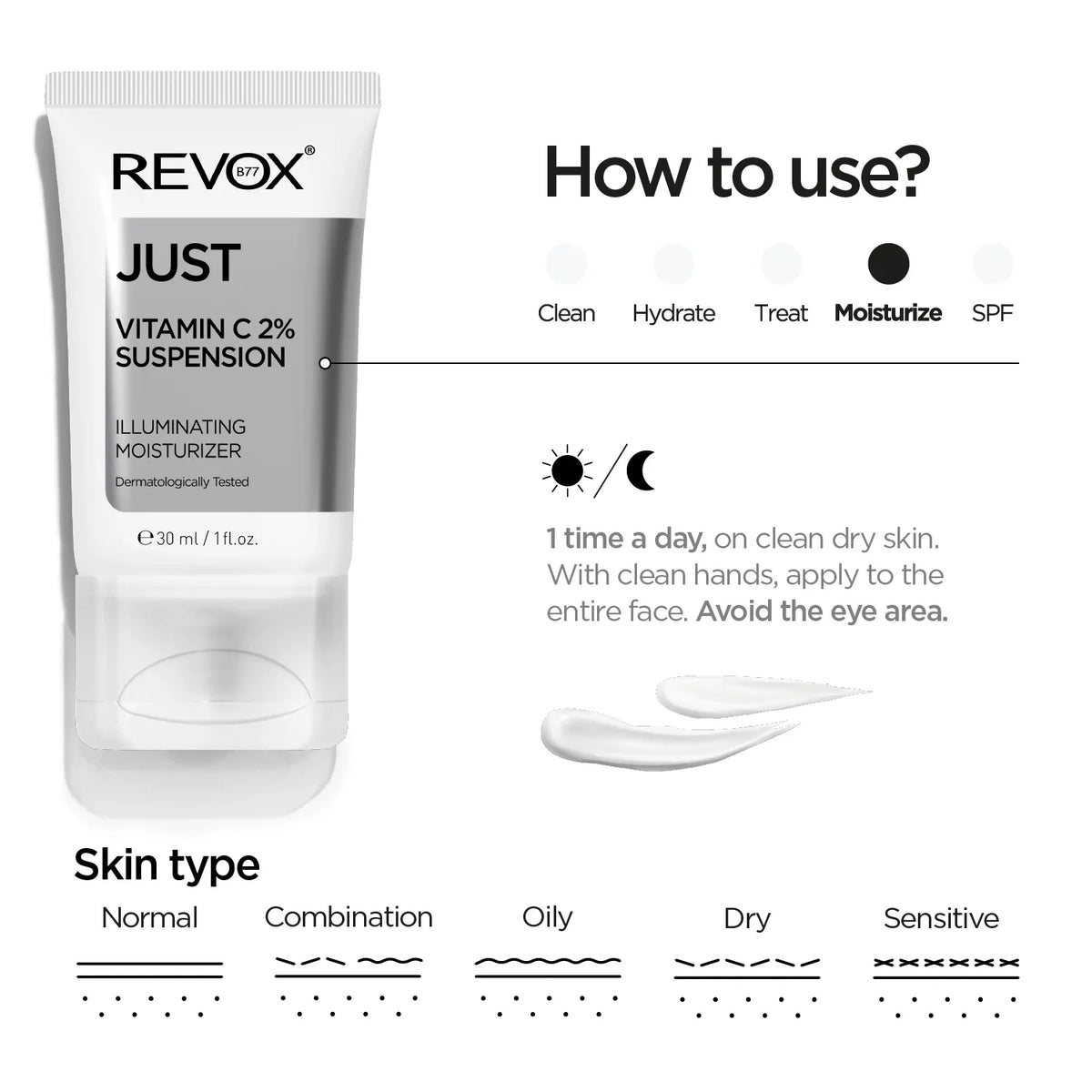 Revox B77 Just – Vitamin C 2% Suspension Illuminating Moisturiser 30ml