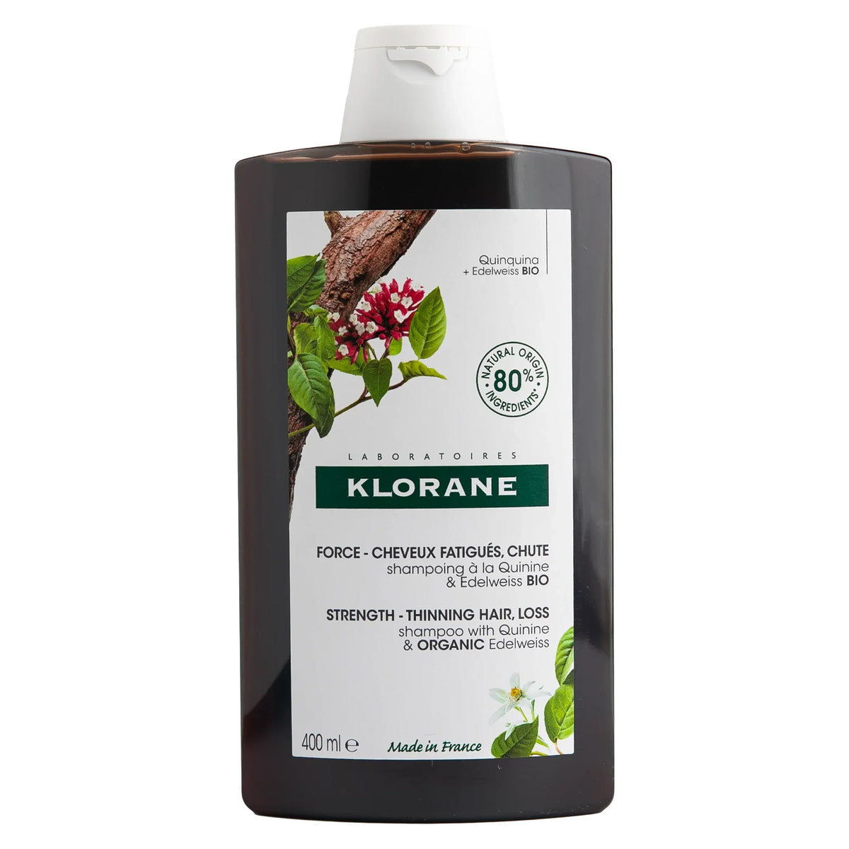 Klorane Strengthening Shampoo with Quinine & Edelweiss 400ml