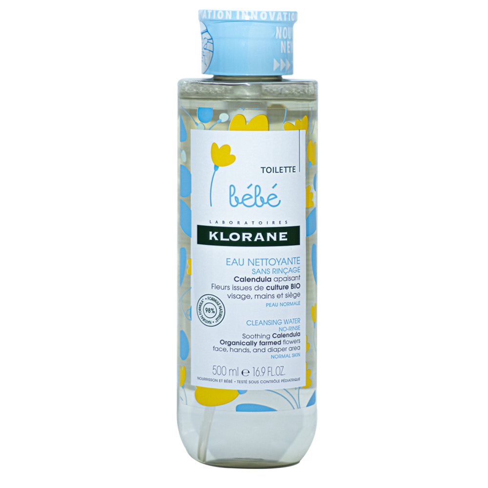 Klorane Baby No-Rinse Cleansing Water with Calendula 500ml