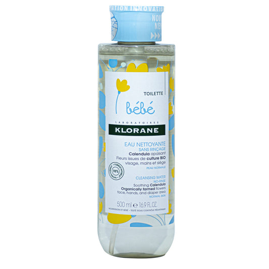 Klorane Baby No-Rinse Cleansing Water with Calendula 500ml