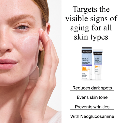 Neutrogena Ultra Sheer – Invisible Fluid Age Shield SPF50 50ml