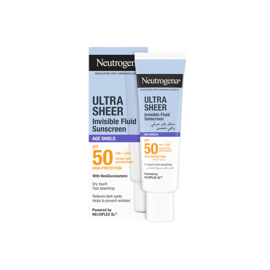 Neutrogena Ultra Sheer – Invisible Fluid Age Shield SPF50 50ml