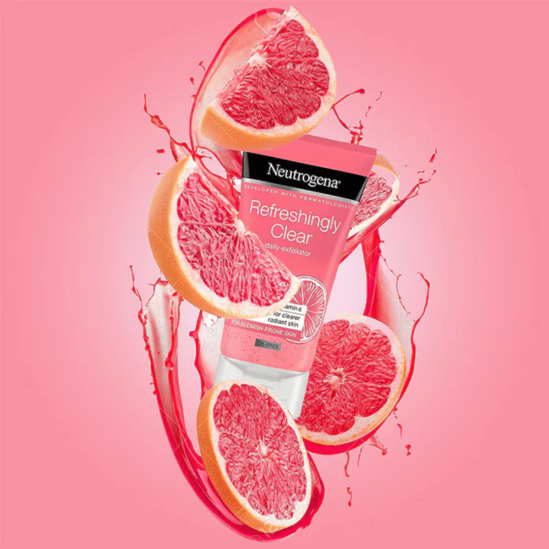 Neutrogena Fresh & Clear – Pink Grapefruit & Vitamin C Face Scrub 150ml