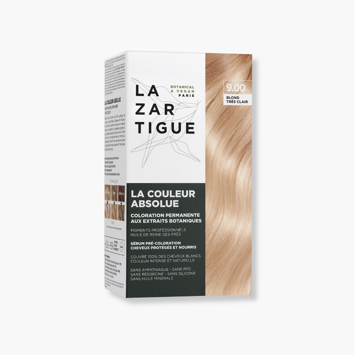 Lazartigue La Couleur Absolue 9.00 Very Light Blond – Permanent Hair Colour with Botanical Extracts