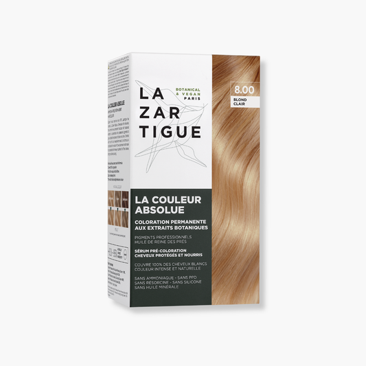 Lazartigue La Couleur Absolue 8.00 Light Blond – Permanent Hair Colour with Botanical Extracts