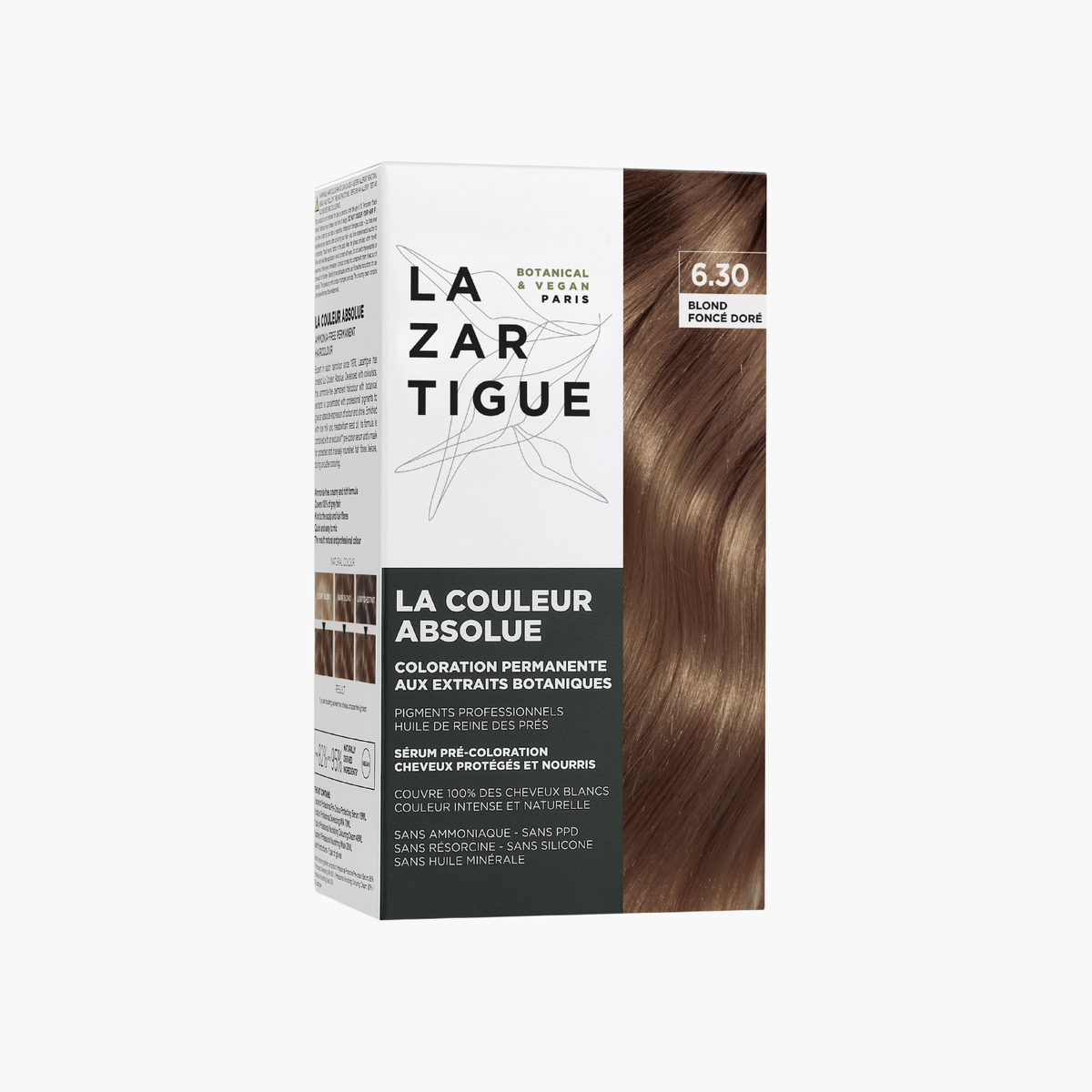Lazartigue La Couleur Absolue 6.30 Golden Dark Blond – Permanent Hair Colour with Botanical Extracts
