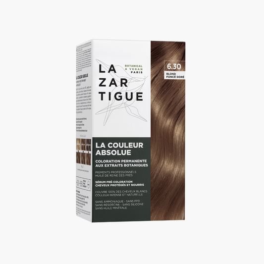 Lazartigue La Couleur Absolue 6.30 Golden Dark Blond – Permanent Hair Colour with Botanical Extracts