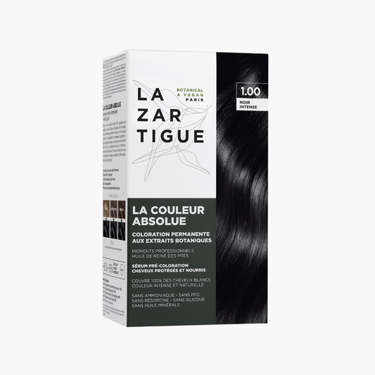 Lazartigue La Couleur Absolue 1.00 Intense Black – Permanent Hair Colour with Botanical Extracts