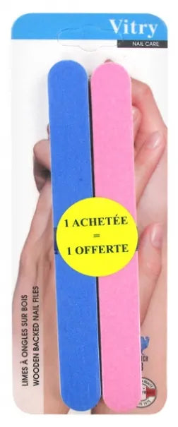 Vitry Wooden Nail Files 17cm - 6 + 6 Free