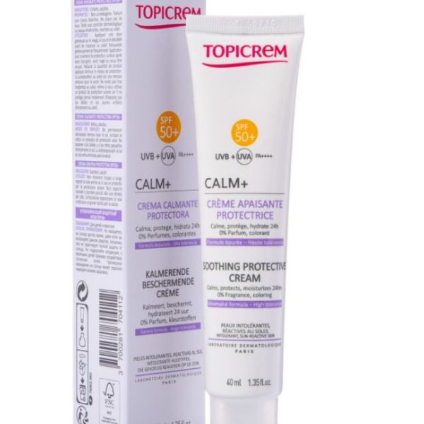 Topicrem Calm+ Soothing Protective Cream SPF50+ 40ml