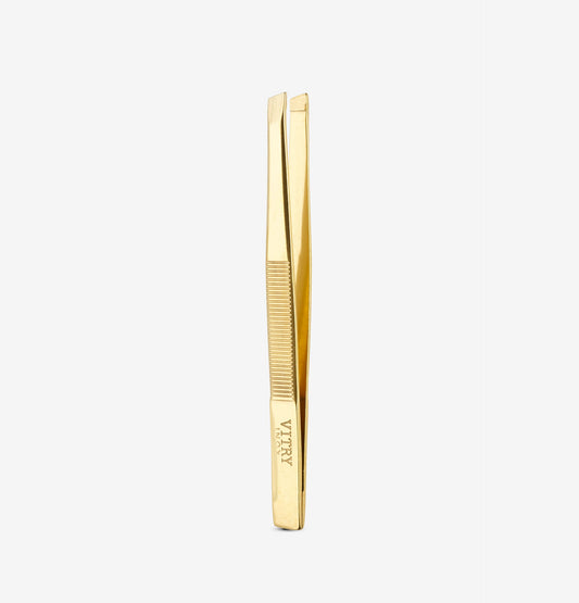 Vitry Gold Slanted Tweezers 8cm