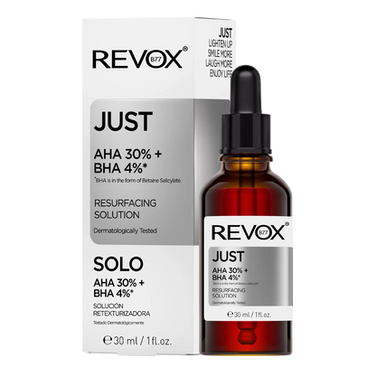 Revox B77 Just – AHA 30% + BHA 4% Resurfacing Solution 30ml