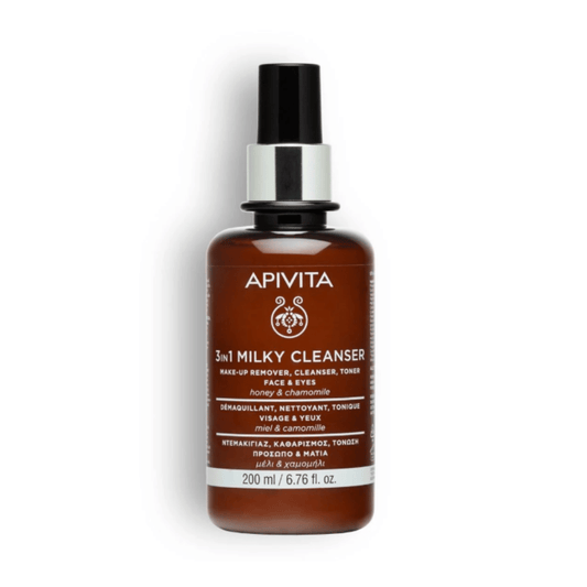 Apivita 3-in-1 Cleansing Milk Face & Eyes 200ml