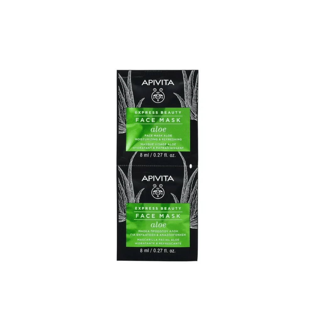 Apivita Express Beauty Face Mask Aloe 2x8ml (6 Sachets)