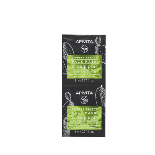 Apivita Express Beauty Face Mask Prickly Pear 2x8ml (6 Sachets)