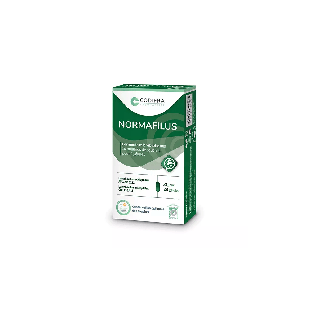 Codifra Normafilus – Lactic Ferments for Intestinal Comfort 28 Capsules