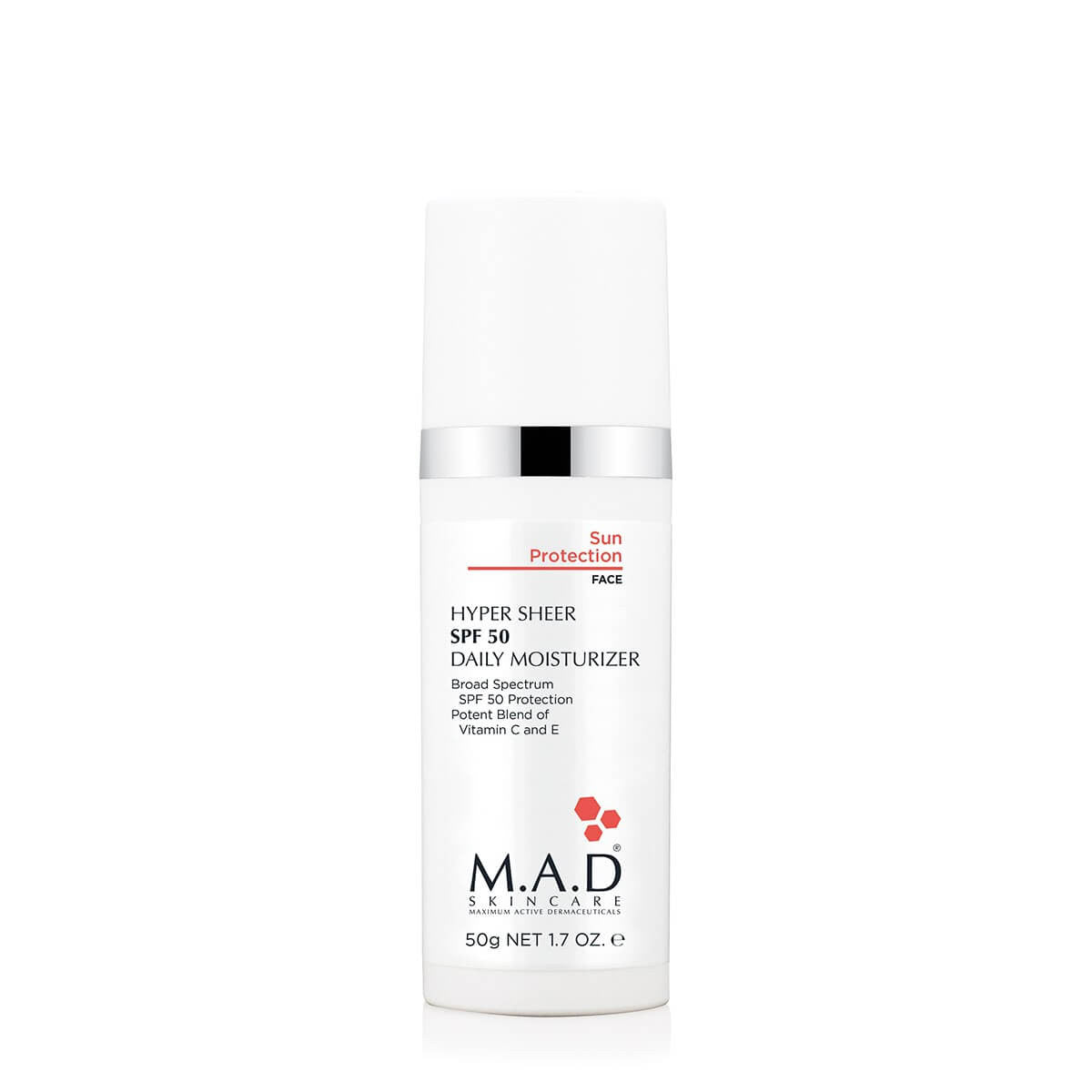 M.A.D Skincare Photo Guard – Hyper Sheer SPF50 Daily Moisturizer 50ml