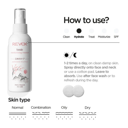 Revox B77 Japanese Routine – Tonic Moisturising Essence 120ml