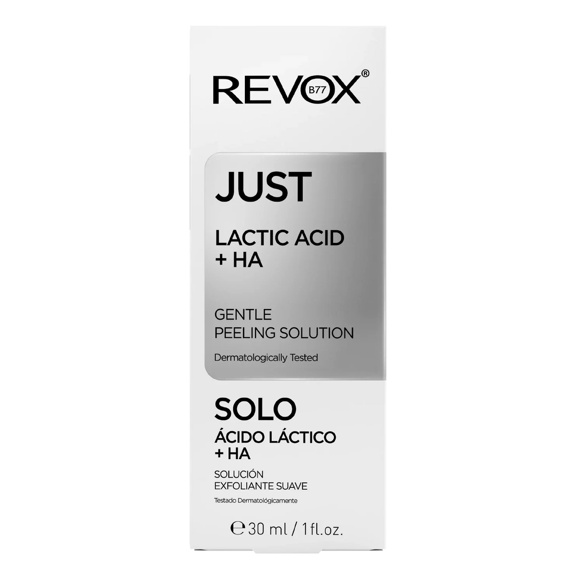 Revox B77 Just – Lactic Acid + HA Gentle Peeling Solution 30ml