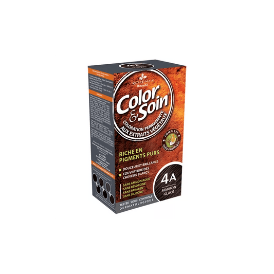 3 Chênes Color & Soin – Permanent Hair Colour 4A Marron Glacé