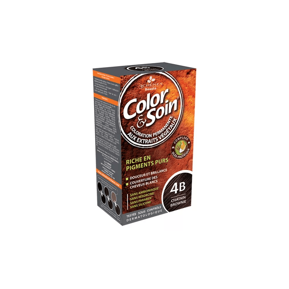 3 Chênes Color & Soin – Permanent Hair Colour 4B Brownie Chestnut