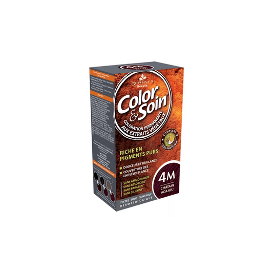 3 Chênes Color & Soin – Permanent Hair Colour 4M Mahogany Chestnut