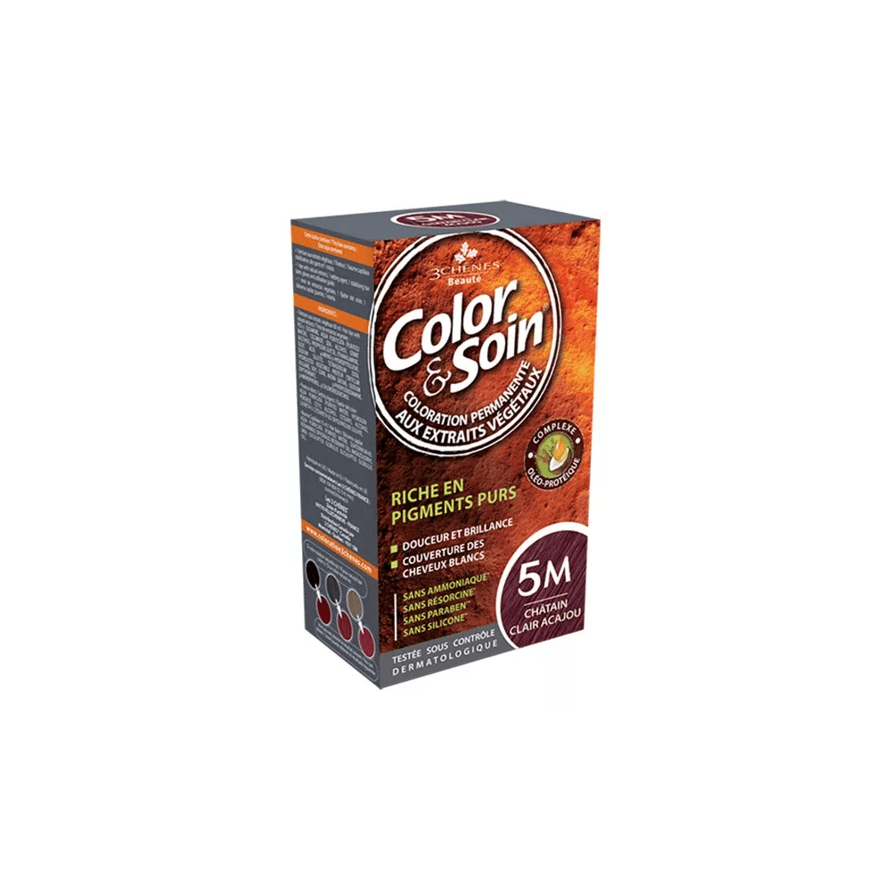 3 Chênes Color & Soin – Permanent Hair Colour 5M Light Mahogany Chestnut