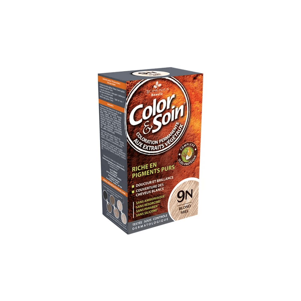3 Chênes Color & Soin – Permanent Hair Colour 9N Honey Blonde