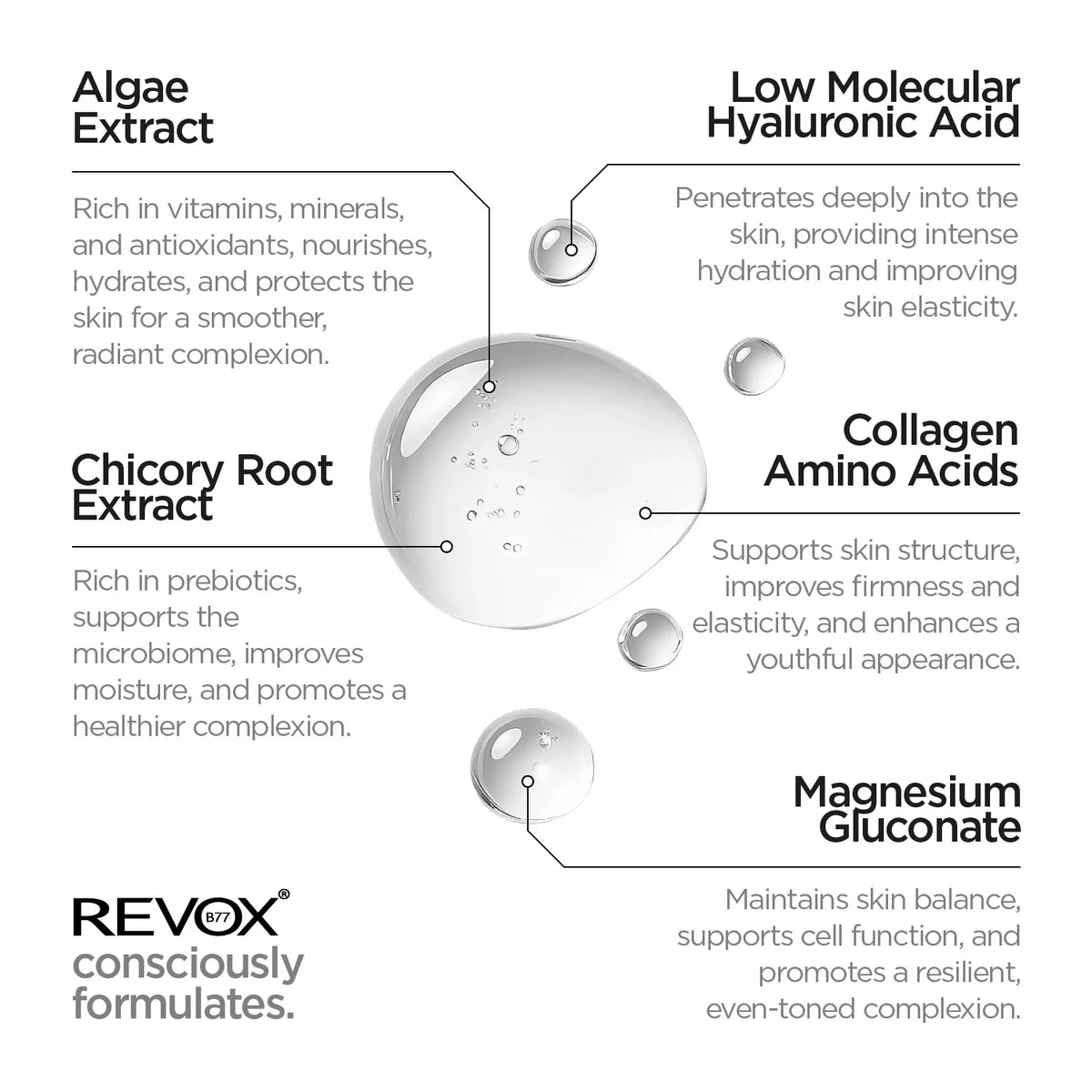 Revox B77 Just – Marine Collagen + HA Algae Solution 30ml