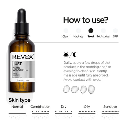 Revox B77 Just – Marine Collagen + HA Algae Solution 30ml