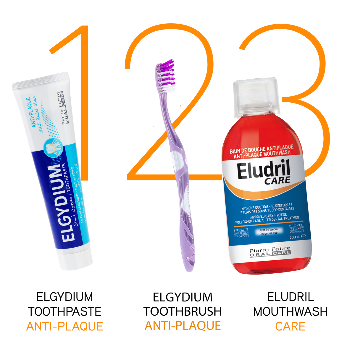 Eludril Care Antiplaque Mouthwash 500ml