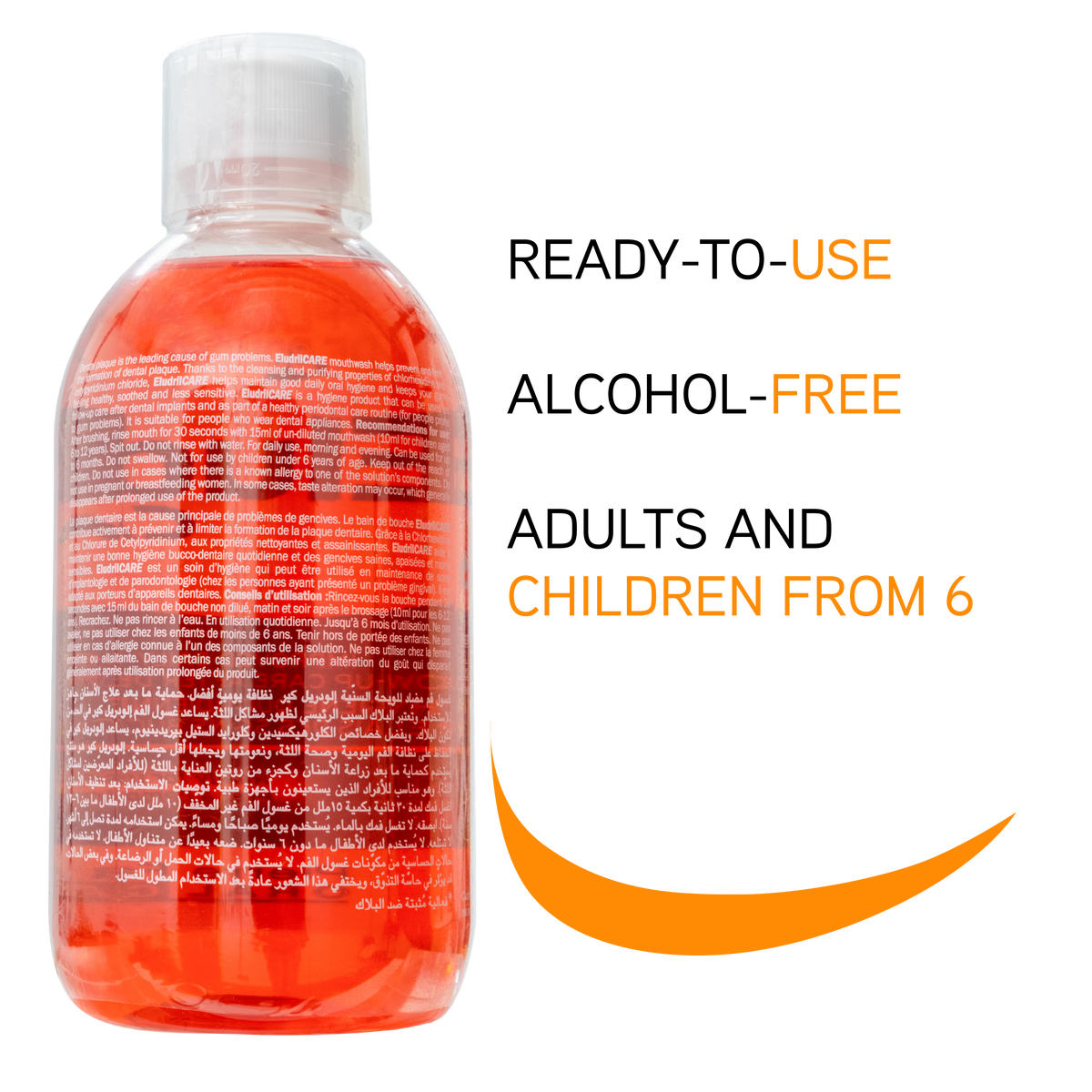 Eludril Care Antiplaque Mouthwash 500ml