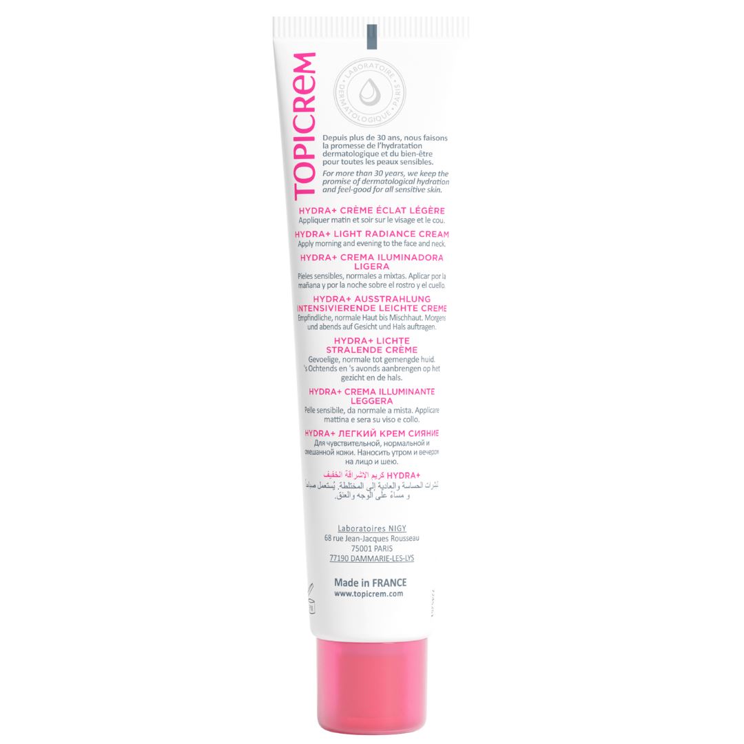 Topicrem Hydra+ Light Moisturizing Radiance Cream 40ml