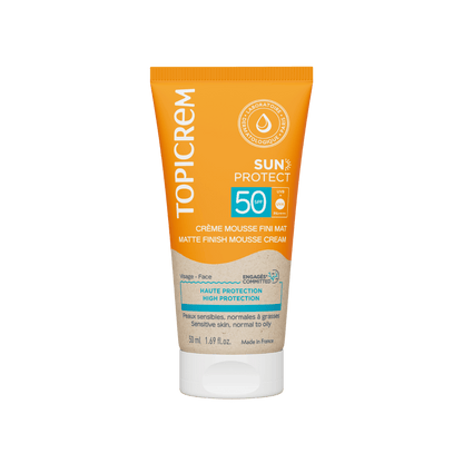 Topicrem Sun Protect Matte Finish Mousse Cream SPF50 50ml