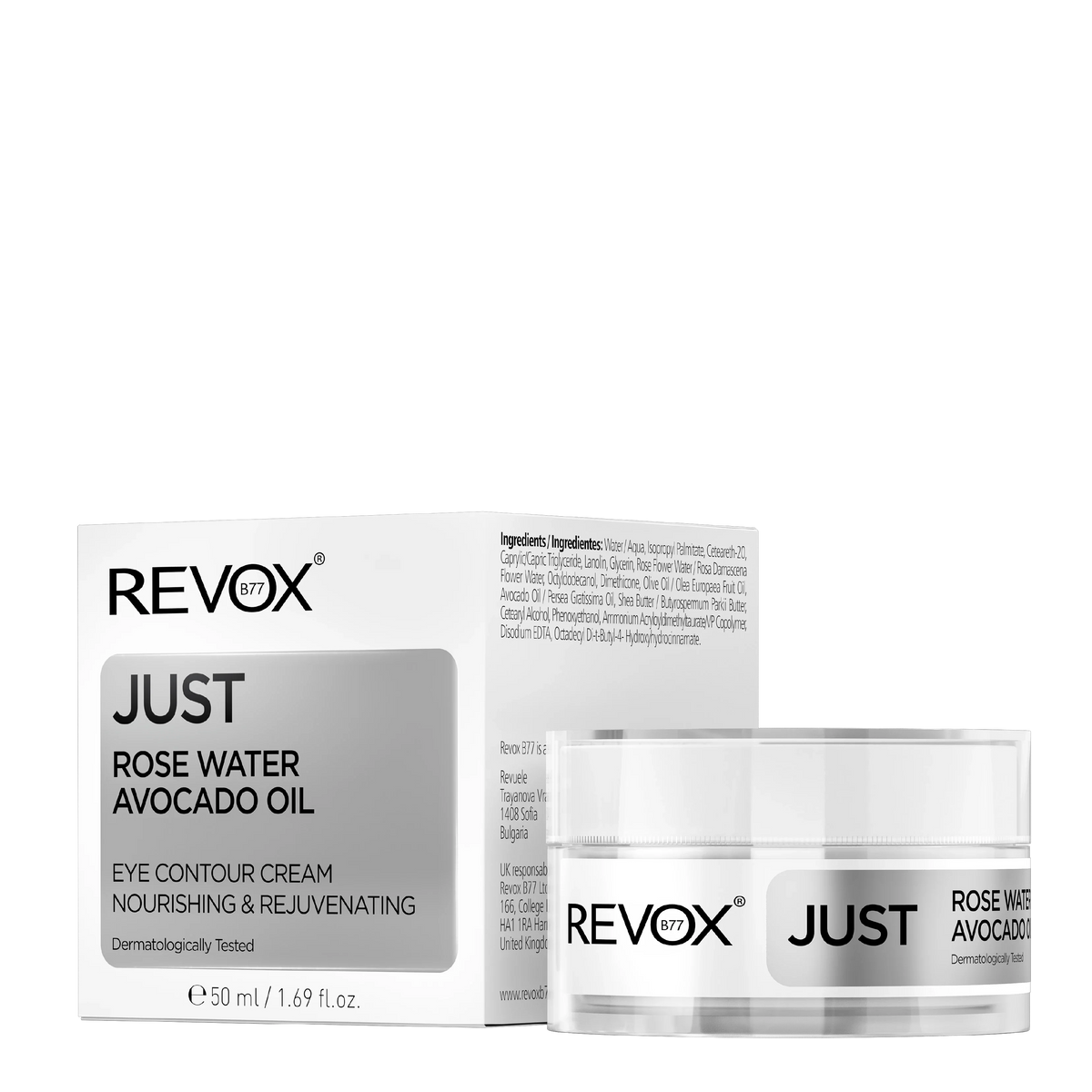 Revox B77 Just – Rose Water & Avocado Oil Eye Contour Cream 50ml