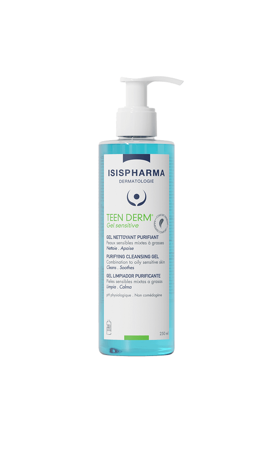 Isispharma Teen Derm Gel Sensitive Purifying Cleanser 250ml