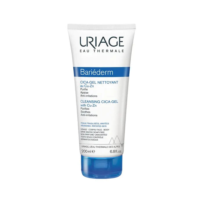 Uriage Bariéderm Cica Cleansing Gel with Cu-Zn 200ml