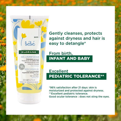 Klorane Baby Gentle Cleansing Gel with Calendula