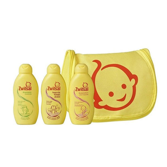 Zwitsal Wall-Mounted Toiletry Bag Gift Pack 3 x 200ml