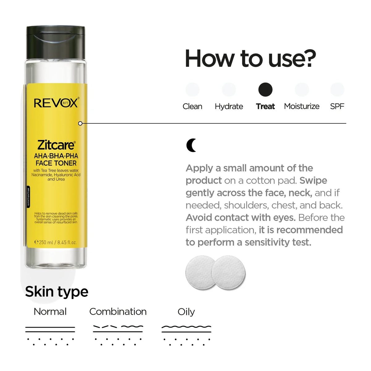 Revox B77 Zitcare – AHA.BHA.PHA Active Face Toner 250ml